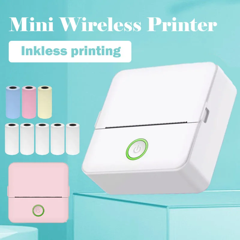 X6 mini printer portable sticker label Printer Bluetooth HD pocket thermal printer with paper for student note inkless printing
